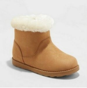 ALANI: Faux Suede/Shearling Toddler Boots